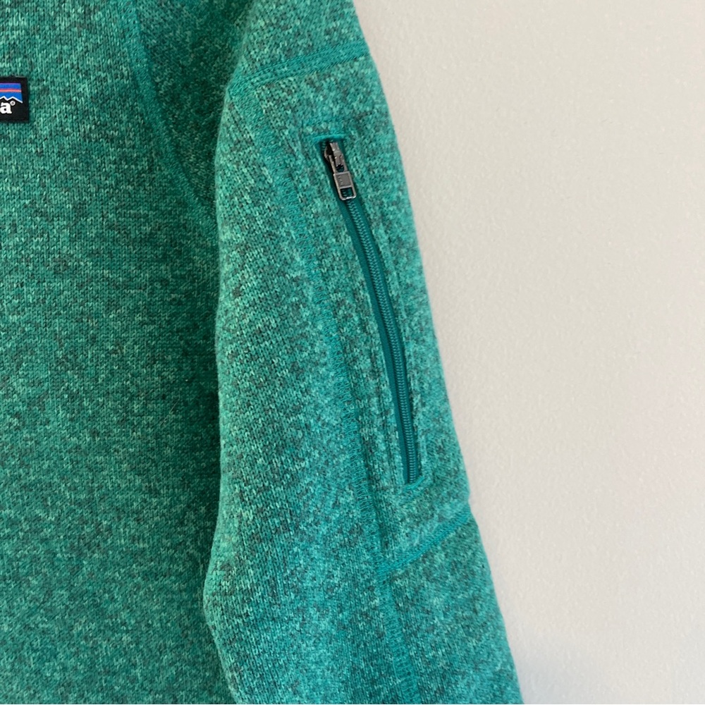 Patagonia Better Sweater 1/4 Zip Fleece Womens Size Medium Green Style #25617 - Picture 3 of 11